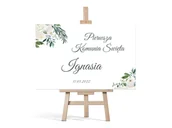 Gadżety na imprezę - Plakat komunijny personalizowany - I Komunia Święta - 60x40 cm - miniaturka - grafika 1