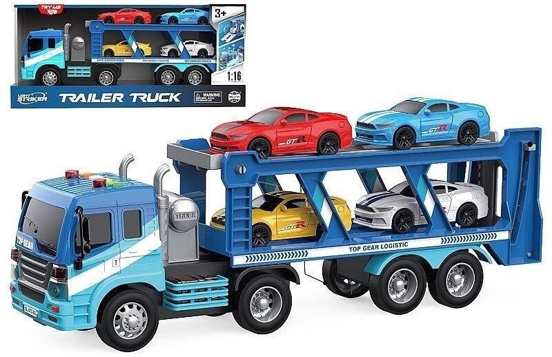 Laweta 1:16 z autami sportowymi