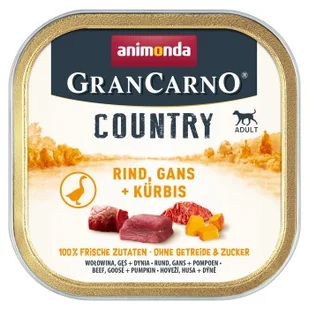 animonda GranCarno kraj dla dorosłych Wołowina i gęś 22x150 g - Mokra karma dla psów - miniaturka - grafika 1