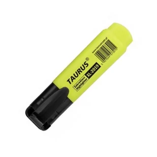 TAURUS Zakreślacz FLUORESCENT ŻÓŁTY - Zakreślacze - miniaturka - grafika 1