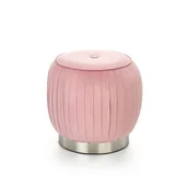 Pufy i podnóżki - Pufa Aladin Jasny Róż Halmar - miniaturka - grafika 1