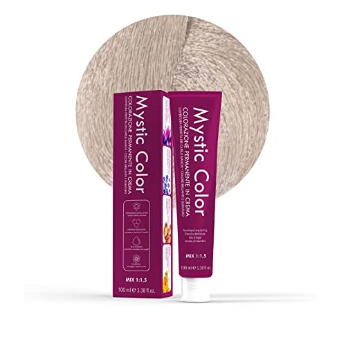 Mystic Color - Platyna Blond Popiół 10.1 - Farba do włosów - Profesjonalna koloryzacja kremowa długotrwała - z hydrolizowaną keratyną, olejkiem arganowym i nagietkiem - 100 ml