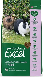 Burgess Karma podstawowa Excel dla królika 1500g FP33007BB4 - Karma dla gryzoni - miniaturka - grafika 1