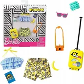 Akcesoria dla lalek - BARBIE Ubranko i Akcesoria Minionki Walizka GJG37 - miniaturka - grafika 1