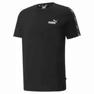 Koszulki sportowe męskie - Męski t-shirt PUMA ESS+ Tape Tee - miniaturka - grafika 1