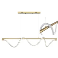 Lampy sufitowe - Lampa wisząca Serpente 55W złota - wężyk splot 1158 - Decorativi - miniaturka - grafika 1