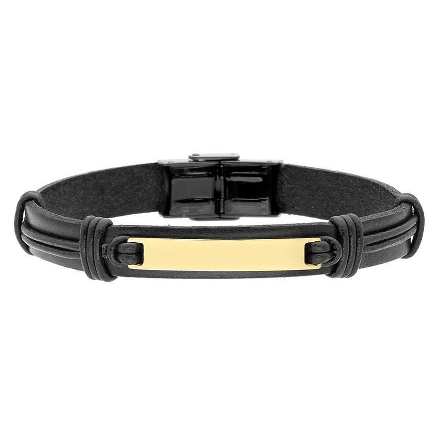 Bransoletka Męska ze skóry naturalnej.