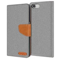 Etui i futerały do telefonów - Etui na telefon komórkowy iPhone 7 / iPhone 8 Etui Wallet Flip Case Pokrowiec ochronny Pokrowiec materiałowy - miniaturka - grafika 1