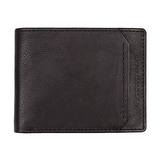 Portfele - TOM TAILOR Męski portfel Sam (format dżinsowy), czarny, jeden rozmiar, czarny, jeden rozmiar - grafika 1