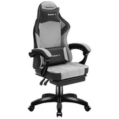 Fotele gamingowe - Fotel HUZARO Force 3.7 Szaro-czarny - miniaturka - grafika 1