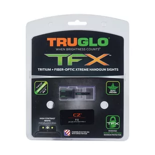 TruGlo - Trytowo - światłowodowe przyrządy celownicze TFX - CZ P10 - Niskie - Biała obwódka - TG13CZ2A - Amunicja i osprzęt ASG - miniaturka - grafika 2
