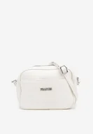 Torebki damskie - Biała Torebka w Stylu Listonoszki z Napisem Dolenna - miniaturka - grafika 1