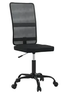 Fotele i krzesła biurowe - Elior Czarny siatkowy fotel biurowy bez podłokietników T3-N92 - miniaturka - grafika 1