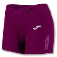 Spodnie sportowe damskie - Krótkie spodenki damskie obcisłe Joma S fioletowy - miniaturka - grafika 1