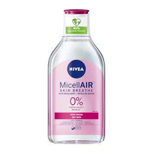 Nivea MicellAir Skin Breathe pielęgnujący płyn micelarny do cery suchej 400ml 92510-uniw - Płyny micelarne - miniaturka - grafika 1