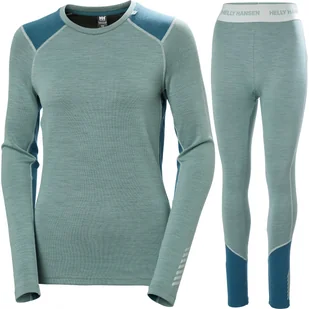 Helly Hansen Lifa Merino Midweight, komplet damski, cactus - Pozostała odzież narciarska - miniaturka - grafika 1