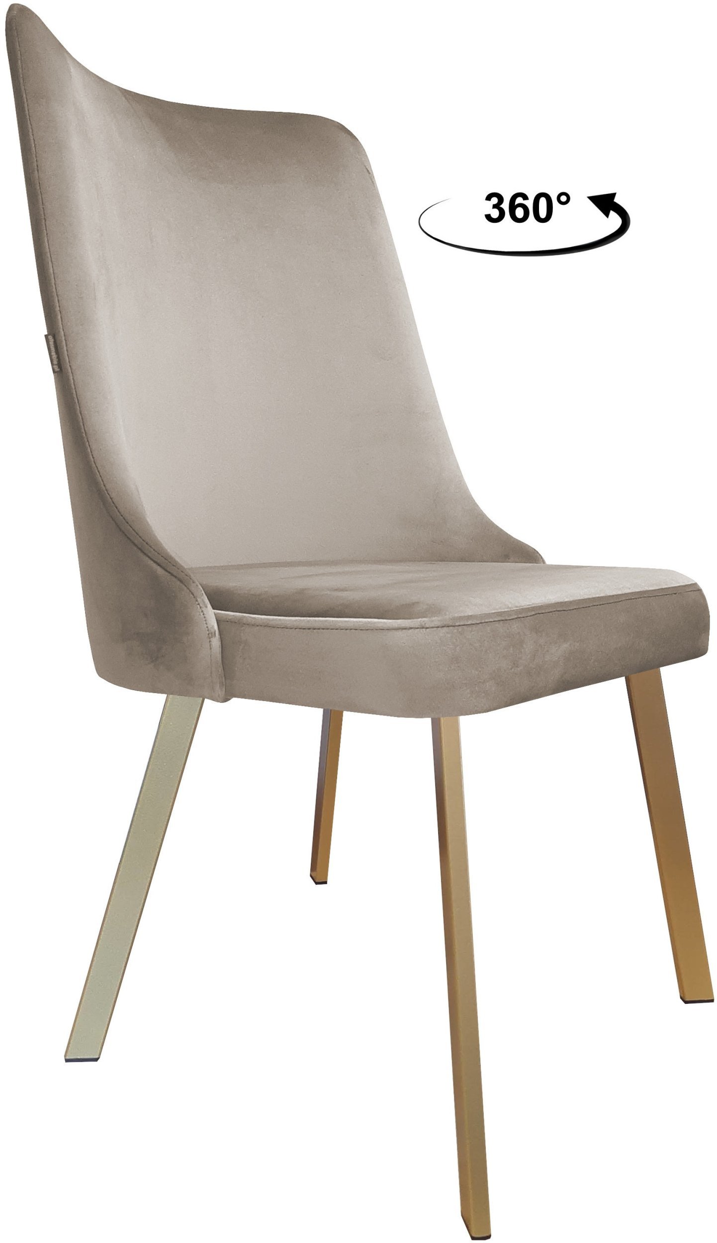 Krzesło obrotowe Victor noga Profil złota MG09