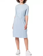 Sukienki - VERO MODA Damska sukienka midi rękawy 2/4, Cashmere Blue, M - miniaturka - grafika 1