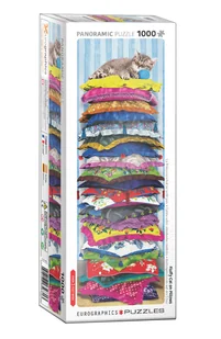 Eurographics EG60105631 puzzle 1000 szt. puszysty kotek na poduszkach, różne - Puzzle - miniaturka - grafika 2