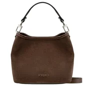 Torebki damskie - Ryłko R40933TB_6QD torebka damska skórzana czekoladowa - miniaturka - grafika 1