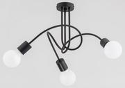 Lampy sufitowe - Alfa Lupo lampa sufitowa 3-punktowa czarna 28533 - miniaturka - grafika 1
