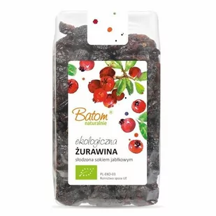 Żurawina Słodzona Sokiem Jabłkowym Bio 250 g - Batom - Soki i napoje niegazowane - miniaturka - grafika 1