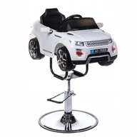 Fotele fryzjerskie - Dziecięcy fotel fryzjerski Range Rover biały - miniaturka - grafika 1