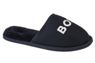 Kapcie męskie - BOSS Logo Slippers J29312-849, dla chłopca, kapcie, Granatowy - miniaturka - grafika 1