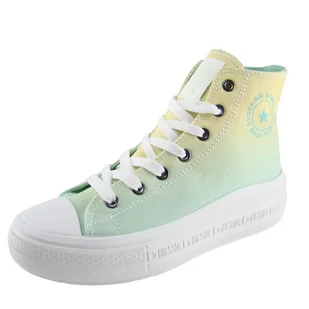 Trampki damskie BIG STAR LL274A190 yellow/mint - Trampki damskie - miniaturka - grafika 1