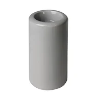 Świeczniki - Świecznik MICHIGAN 7 x 7 x 14 cm szary - miniaturka - grafika 1