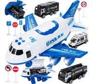 Samoloty i helikoptery - Samolot Zabawka Dla Dzieci Interaktywna Policja Transportowy + Pojazdy - miniaturka - grafika 1