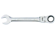 Klucze i nasadki - KING TONY 373024M KLUCZ PŁASKO-OCZKOWY PRZEGUBOWY, Z GRZECHOTKĄ JEDNOKIERUNKOWĄ 72 ZĘBY, 24MM - miniaturka - grafika 1