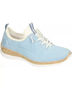 PÓŁBUTY RIEKER - 940221-55 BLUE - Rieker - Półbuty damskie - miniaturka - grafika 1