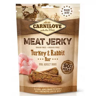 Carnilove Carnilove Dog Jerky Turkey & Rabbit Bar - indyk i królik 100g - Przysmaki dla psów - miniaturka - grafika 1