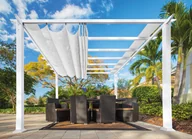 Kratki i pergole - Pergola ogrodowa 3,5x3,5m tarasowa Paragon Outdoor biała - miniaturka - grafika 1