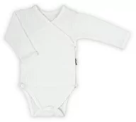Body dla niemowląt - Body Niemowlęce Kopertowe Prążkowane Białe 62 Nicola - miniaturka - grafika 1