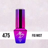 Lakiery hybrydowe - Molly Lac Lakier hybrydowy MollyLac Macarons Fig Mist 10 ml Nr 475 - miniaturka - grafika 1
