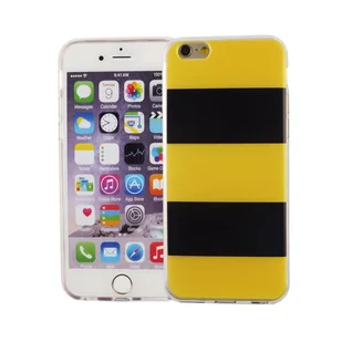 Etui na telefon komórkowy Apple iPhone 6 / 6s Cover Case Etui ochronne Motif Slim Silicone TPU Yellow / Black - Etui i futerały do telefonów - miniaturka - grafika 1