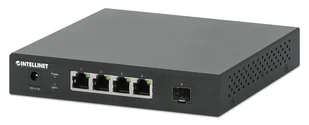 Intellinet 562058 łącza sieciowe Nie zarządzany 2.5G Ethernet (100/1000/2500) Czarny - Pozostałe akcesoria sieciowe - miniaturka - grafika 1