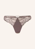 Majtki damskie - Calvin Klein Stringi Sensual Stretch Lace Z Wycięciem braun - miniaturka - grafika 1