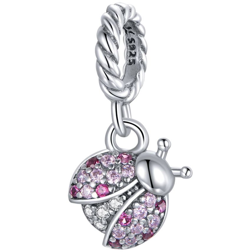 CHARMS BIEDRONKA srebro 925 koralik