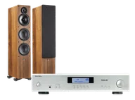 Zestawy stereo - Rotel A11 Tribute (srebrny) + Tesi 661 (orzech) - miniaturka - grafika 1