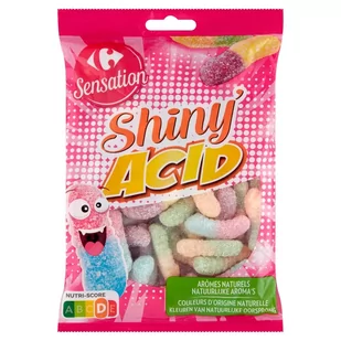 Carrefour Sensation Shiny Acid Żelki 250 g - Żelki - miniaturka - grafika 1