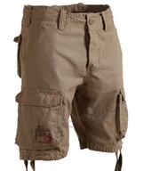 Spodnie męskie - spodnie bojówki krótkie AIRBORNE VINTAGE BEIGE-3XL - miniaturka - grafika 1