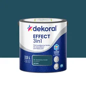 Farby wewnętrzne - Dekoral Farba Effect 3w1 Granatowy morski 2.5 l - miniaturka - grafika 1