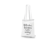 Torby i wózki na zakupy - Mocna torba na zakupy biała - 1 szt. - miniaturka - grafika 1