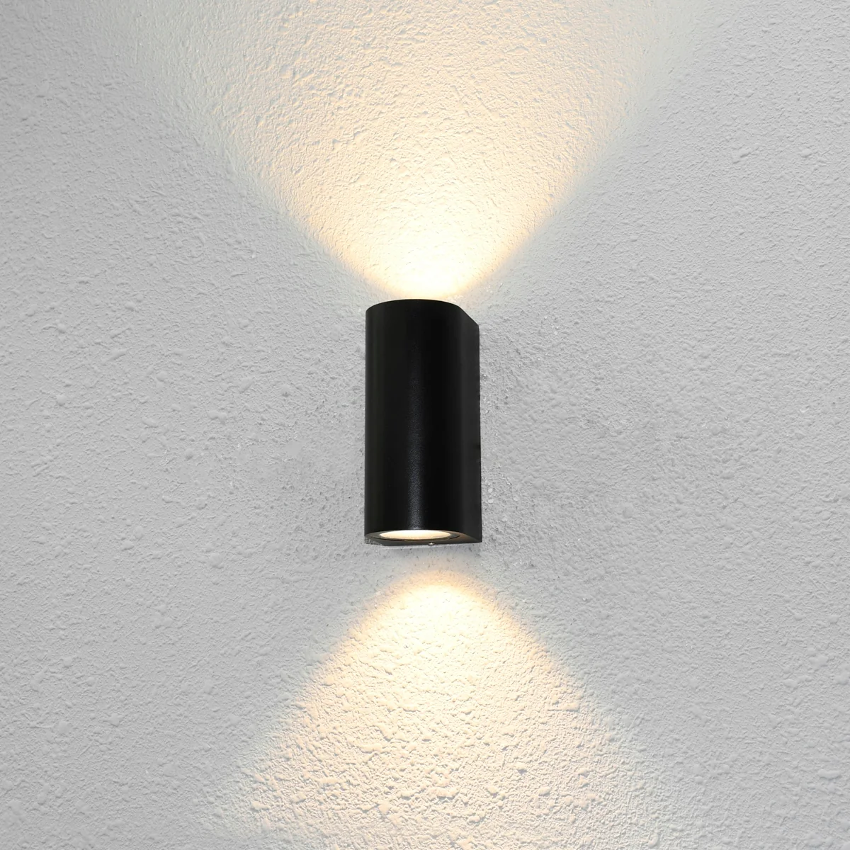 Kinkiet zewnętrzny lampa zewnętrzna na dom elewacyjna czarna GENTA 2R