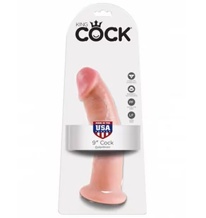 King Cock Penis dildo -  9 Inch Flesh - Sztuczne penisy - miniaturka - grafika 4