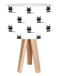 Macodesign Lampa biurkowa Czarne kociaki mini-foto-264, 60 W - Lampy stojące - miniaturka - grafika 1