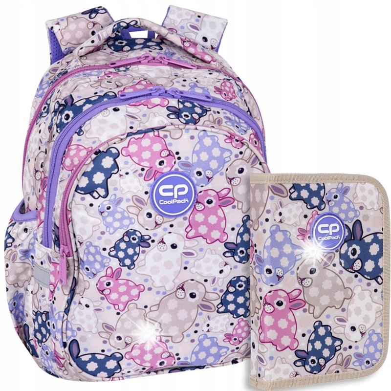 Coolpack Jerry Plecak szkolny klasa 1-3 dziewczynka White Bunny F029833